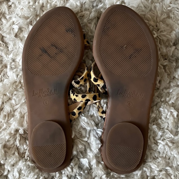 Loeffler Randall Leopard Print Slide Sandals - 6 - Picture 6 of 8